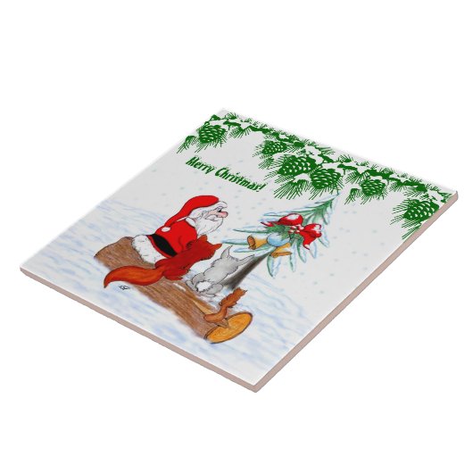 サンタクロースとウサギキツネとリス タイル (側面)