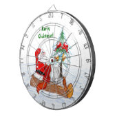 サンタクロースとウサギキツネとリス ダーツボード (正面右)