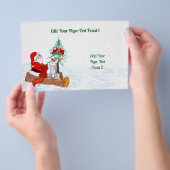 サンタクロースとウサギキツネとリス チラシ (ハンドル)