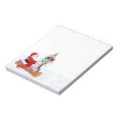 サンタクロースとウサギキツネとリス ノートパッド (回転)
