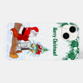 サンタクロースとウサギキツネとリス Case-Mate iPhoneケース (裏面 (横))