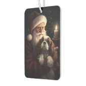 サンタクロースとキャバリエールキングフェスティバルクリスマス カーエアーフレッシュナー (左)