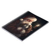 サンタクロースとキャバリエールキングフェスティバルクリスマス ノートブック (左側)