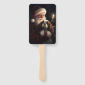 サンタクロースとキャバリエールキングフェスティバルクリスマス ハンドファン (裏面)