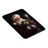 サンタクロースとキャバリエールキングフェスティバルクリスマス マグネット (右側)