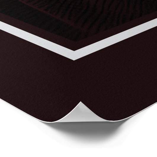 サンタクロースとギフトのクリスマスデザイン ポスター (角)