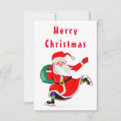 サンタクロースとギフトクリスマスカード (正面)