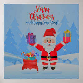 サンタクロースとギフト ポスター