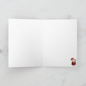 サンタクロースとクッキー シーズンカード (内部)