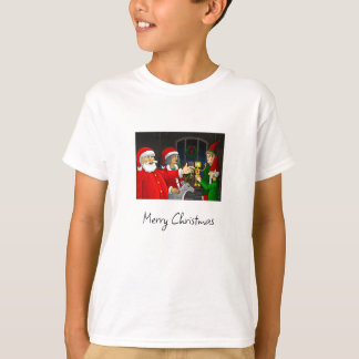 サンタクロースとクラウス夫人のクリスマス工房 Tシャツ