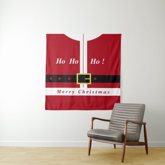 サンタクロースとクリスマスタペストリー – おもしろい タペストリー (インサイチュ(横))