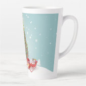 サンタクロースとクリスマスツリー カフェラテマグ (右)