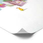 サンタクロースとクリスマスツリー ポスター (角)