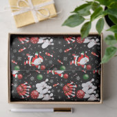 サンタクロースとクリスマスボウリング 薄葉紙 (ギフト)