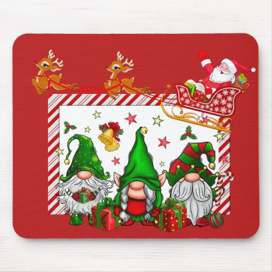 サンタクロースとクリスマス・ノーム マウスパッド (正面)