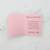 サンタクロースとクロース夫人がXマスを楽しく祝う シーズンカード (内部)