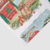 サンタクロースとゴルフのダサ可愛いセーター クリスマスパーティー 薄葉紙 (詳細)