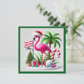 サンタクロースとゴルファーのための7月のゴルフクリスマス シーズンカード (スタンド正面)