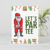サンタクロースとゴルフクリスマスパーティーズパーティー 招待状 (スタンド正面)