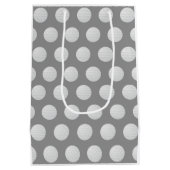 サンタクロースとゴルフクリスマス ミディアムペーパーバッグ (裏面)