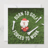 サンタクロースとゴルフクリ生まれスのゴルフ シーズンカード (正面)