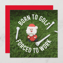 サンタクロースとゴルフクリ生まれスのゴルフ シーズンカード
