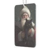 サンタクロースとタキシード猫フェスティバルクリスマス カーエアーフレッシュナー (左)