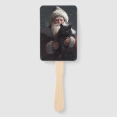 サンタクロースとタキシード猫フェスティバルクリスマス ハンドファン (正面)