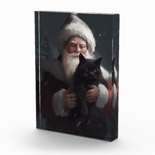 サンタクロースとタキシード猫フェスティバルクリスマス フォトブロック (右)