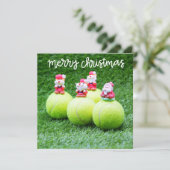 サンタクロースとテニスクリスマスボール (スタンド正面)