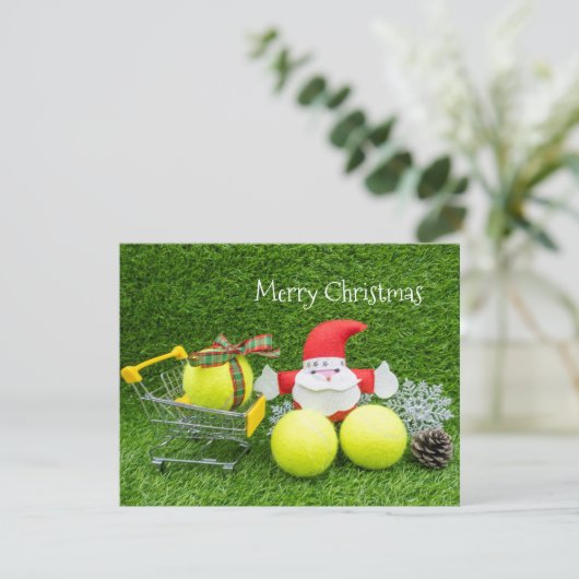 サンタクロースとテニスボールとテニスクリスマス (スタンド正面)