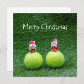 サンタクロースとテニスボールのクリスマスホリデー (正面/裏面)