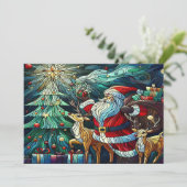 サンタクロースとトナカイに贈り物を サンキューカード (スタンド正面)