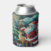 サンタクロースとトナカイに贈り物を 缶クーラー (缶正面)