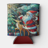 サンタクロースとトナカイに贈り物を 缶クーラー (正面)