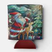 サンタクロースとトナカイに贈り物を 缶クーラー (裏面)