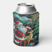 サンタクロースとトナカイに贈り物を 缶クーラー (缶裏面)