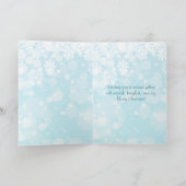 サンタクロースとトナカイの遊び心あふれるクリスマスカード カード (内部)