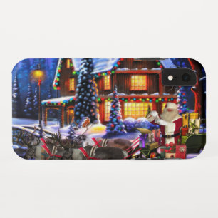 サンタクロースとトナカイ老人 iPhone XRケース