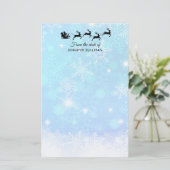 サンタクロースとトナカイ飛んでいるア 便箋 (スタンド正面)