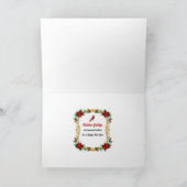 サンタクロースとトナカイ カード (内部)