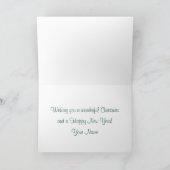 サンタクロースとトナカイ カード (内部)