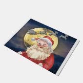 サンタクロースとトナカイ ドアマット (アングル)