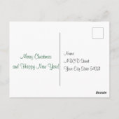 サンタクロースとトナカイ ポストカード (裏面)