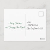 サンタクロースとトナカイ ポストカード (裏面)