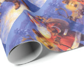 サンタクロースとトナカイ ラッピングペーパー (ロールコーナー)