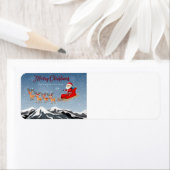 サンタクロースとトナカイ ラベル (インサイチュ)