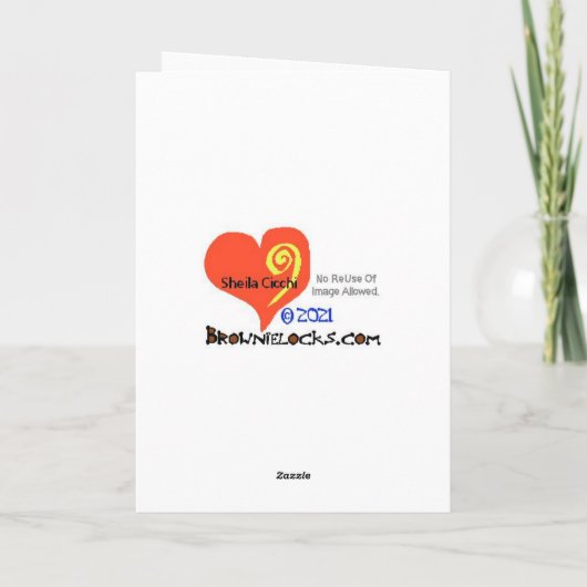 サンタクロースとネコのクリスマスカード カード (裏面)