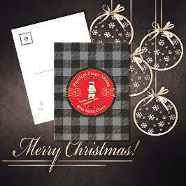 サンタクロースとネコの完璧な斜面スキー シーズンカード