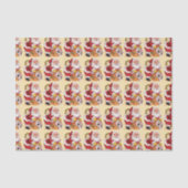 サンタクロースとバッグのおもちゃクリスマスイブ 薄葉紙 (正面)